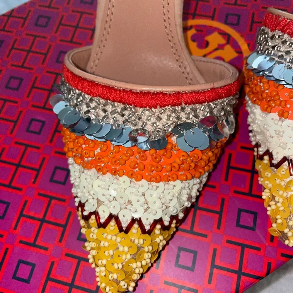 Tory Burch beaded sandal